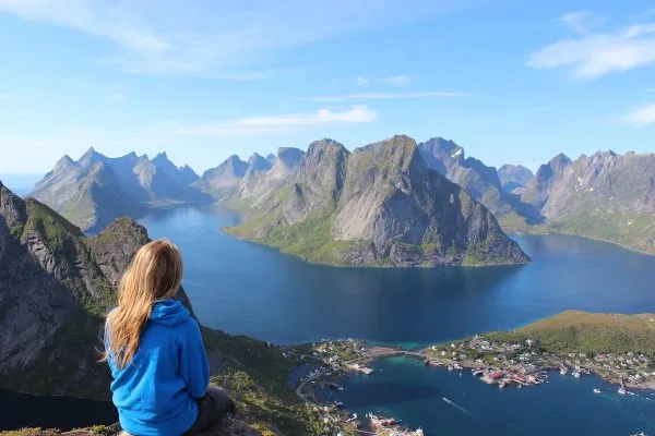 Rolig bjergudsigt